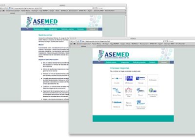 Sitio web Asemed